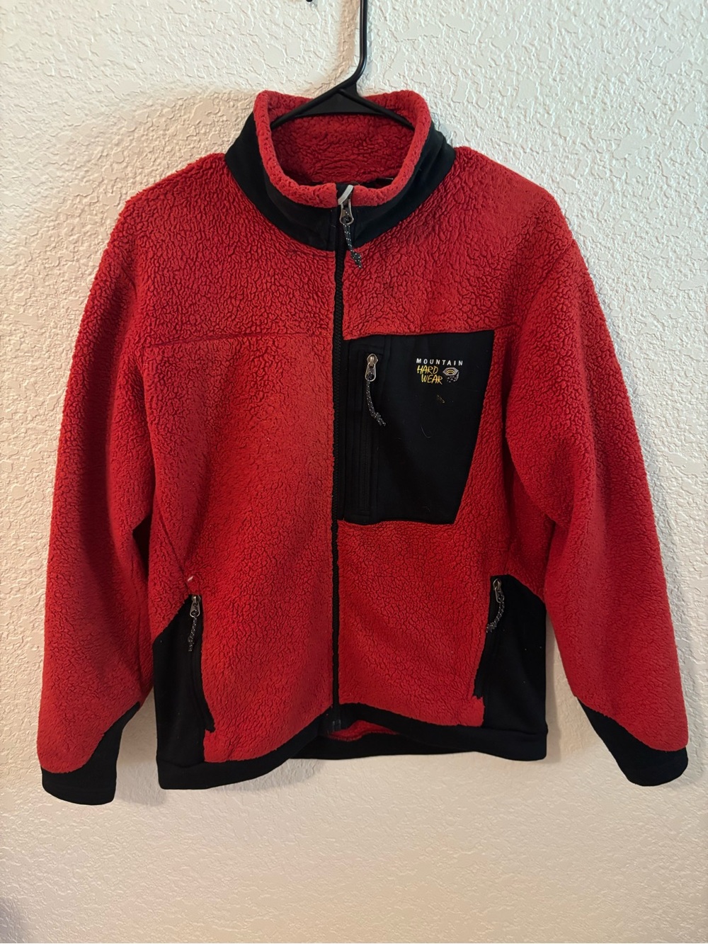 Mountain Hardwear Red SherpaJacket with Black Trim